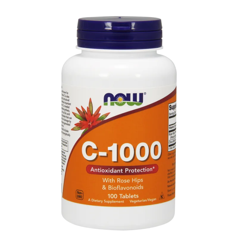 Vitamin C-1000 with Rose Hips & Bioflavonoids - 100 tablets