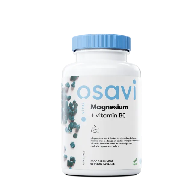 Osavi Magnesium + Vitamin B6 - 90 vegan capsules