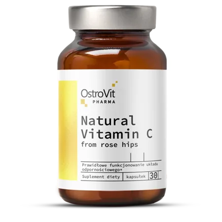Natural Vitamin C from Rose Hips - 30 capsules - OstroVit Pharma
