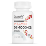 Vitamiin D3 4000 + K2 - 100 tabletti - OstroVit