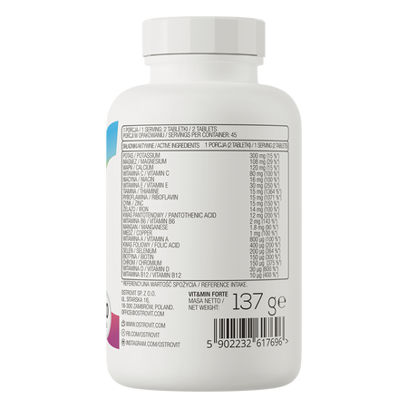 OstroVit VIT&MIN FORTE 90 tabletti - Pilt 2