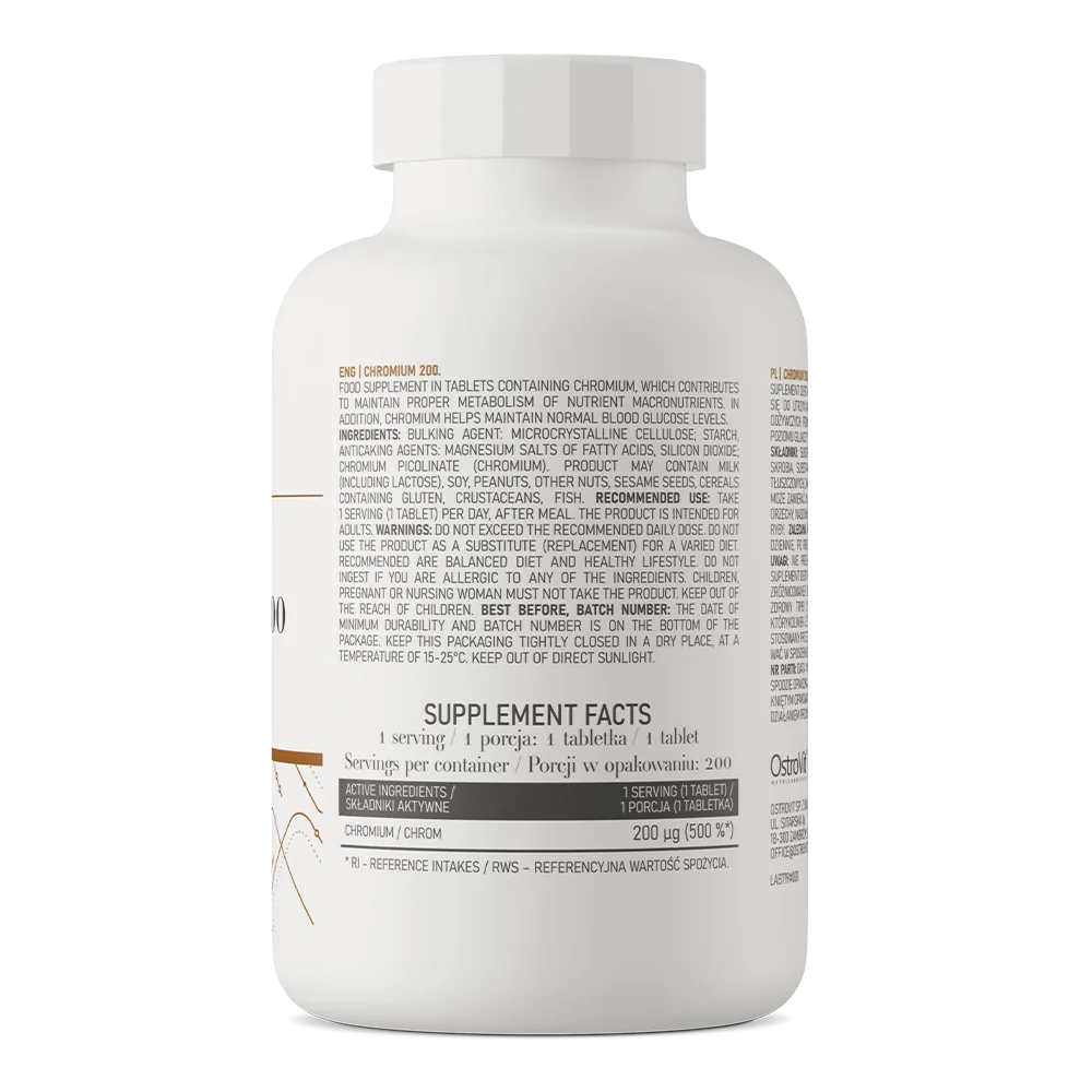 OstroVit Chromium 200 μg 200 tablets - Image 2