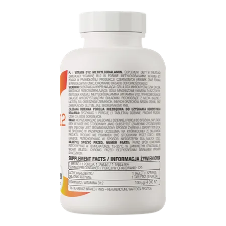 Vitamin B12 Methylcobalamin 100 µg - 120 tablets - Image 2