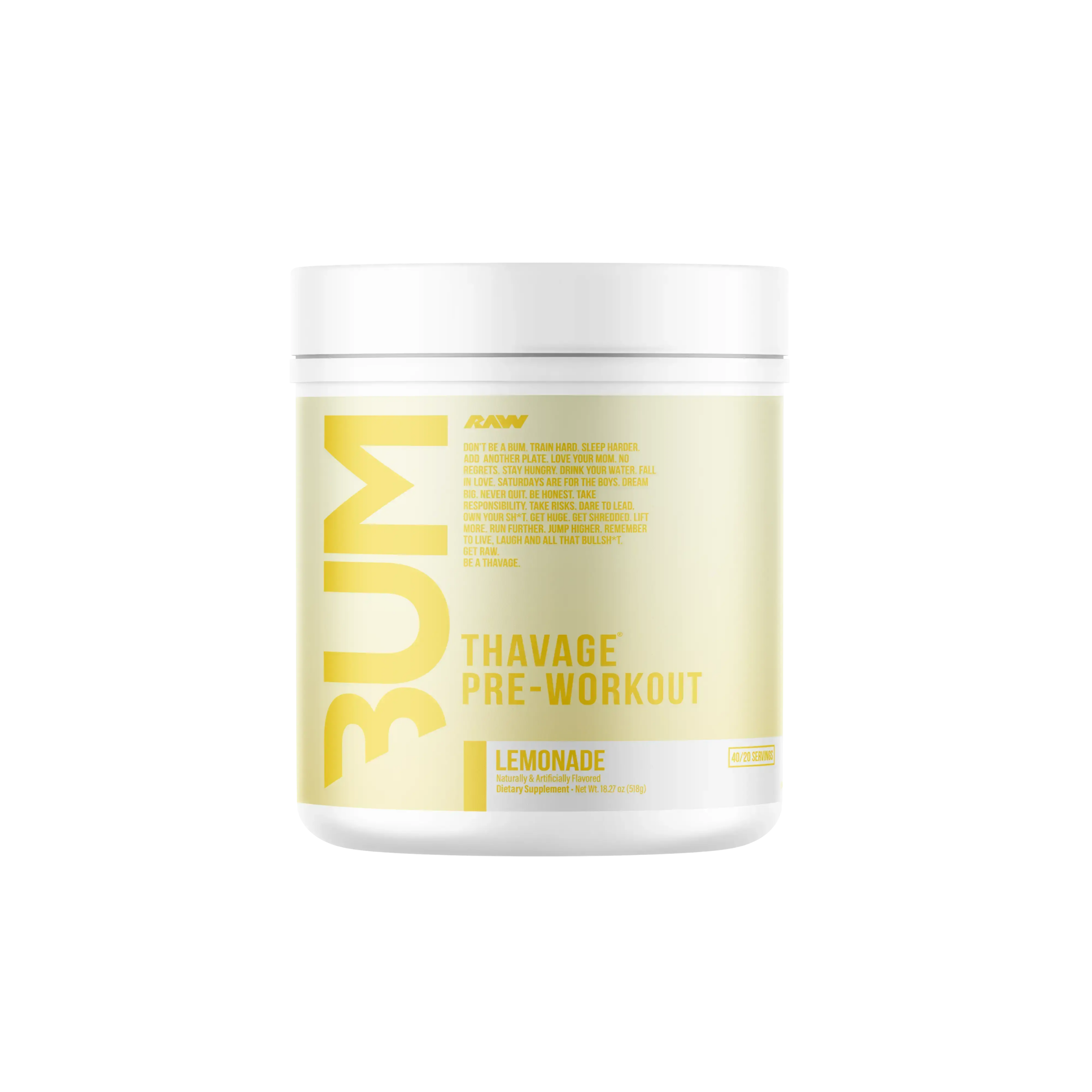 RAW CBUM Thavage Pre-workout - 423G