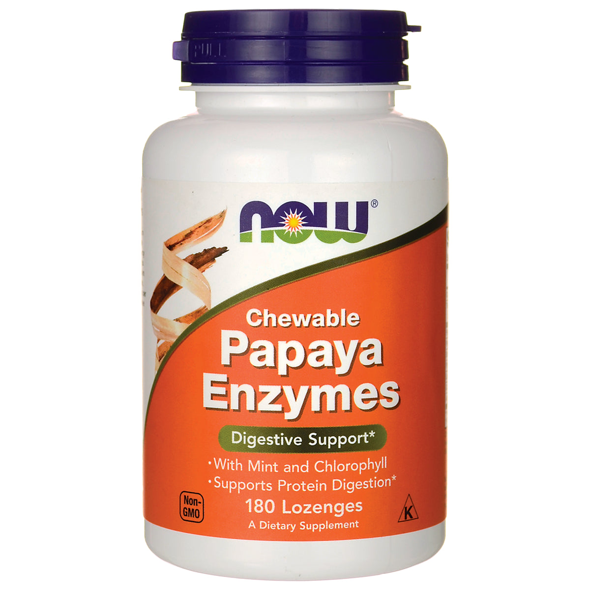 NOW Papaya Enzymes Chewable 180 tabl.