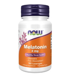 NOW Melatoniin 3mg 180 pastilli