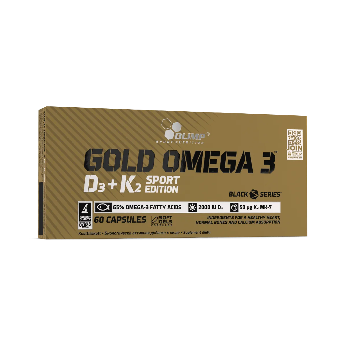 Golden Omega 3 D3+K2 Sport Edition – 60 capsules