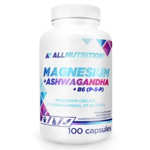 Allnutrition Magnesium + Ashwagandha + B6 100 kaps.