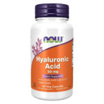 NOW hüaluroonhape 50mg + MSM 60 kapslit.