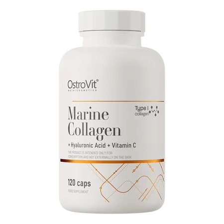 OstroVit Marine Collagen + Hyaluronic Acid + Vitamin C 120 kapslit