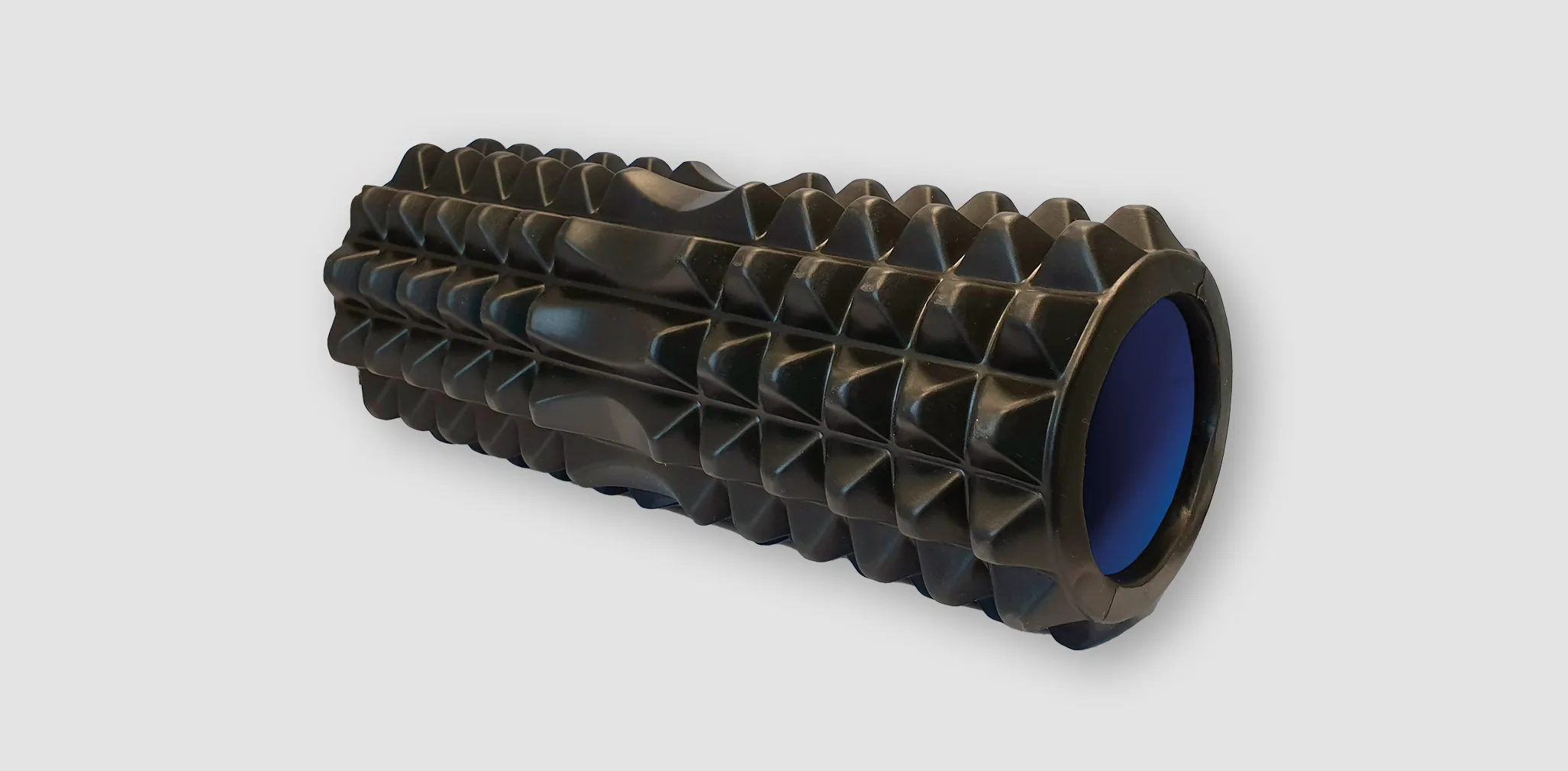 Massage roller with sharp spikes Black 33x13cm