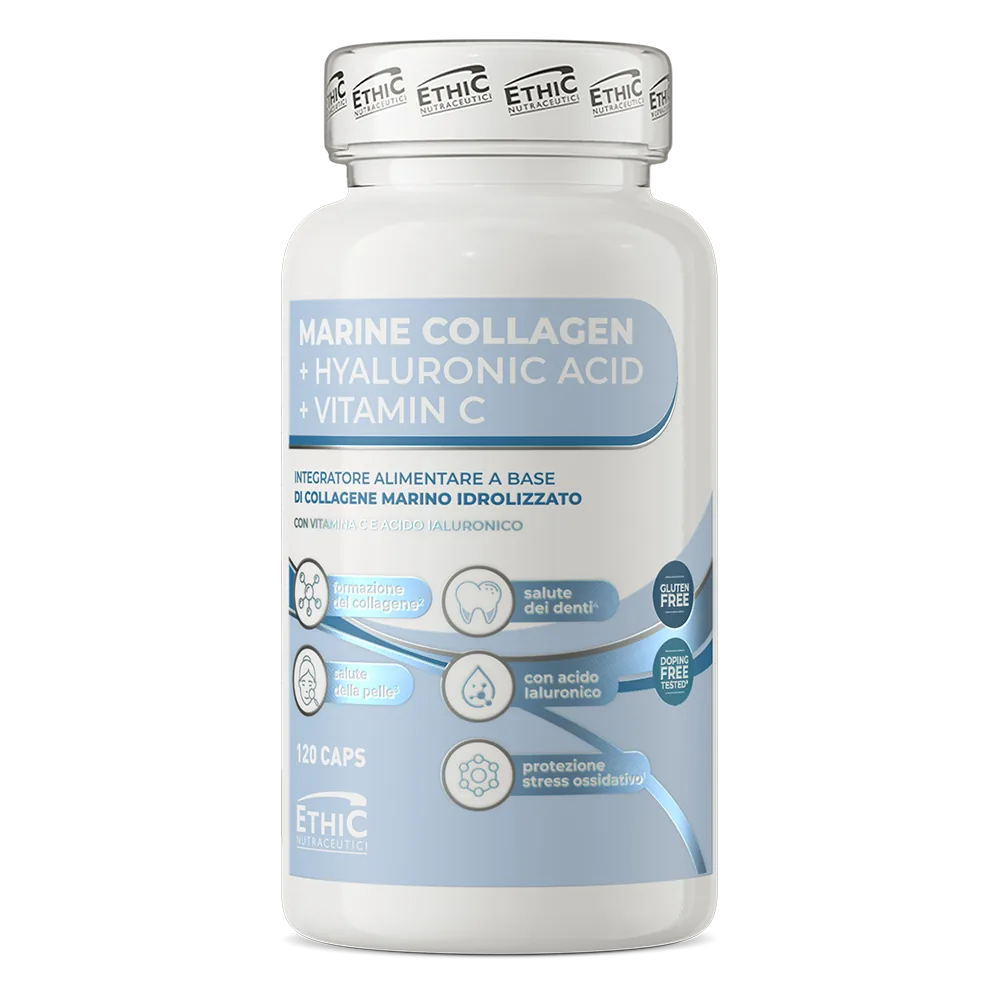 Ethic Marine Collagene + hüaluroonhape + C-vitamiin 120 tabletti