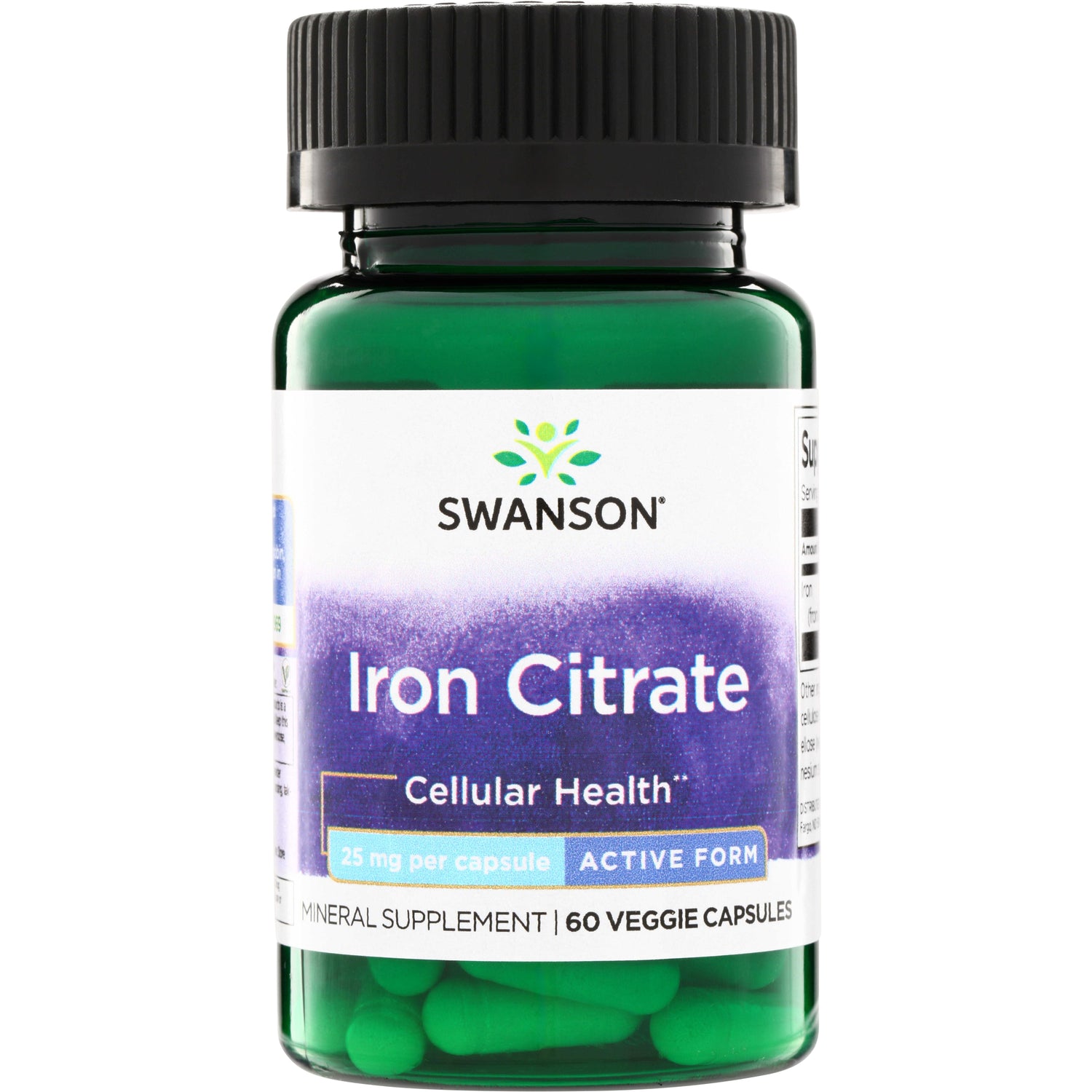 Swanson Iron Citrate Active Form 25 mg
