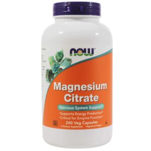 NOW Foods Magnesium Citrate Veg Capsules (240 count)