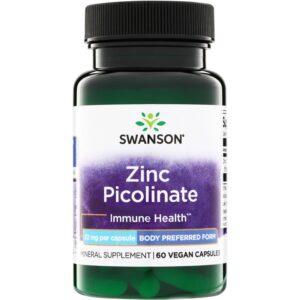 Swanson Zinc Picolinate Body Preferred Form 22 mg