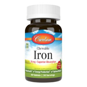 Carlson Chewable Iron raud 30 mg - 60 närimistabletti