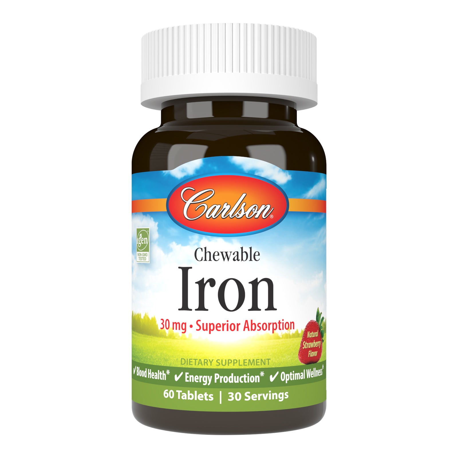 Carlson Chewable Iron raud 30 mg - 60 närimistabletti
