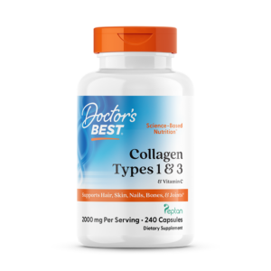 Doctor's Best Collagen Types 1 & 3 kollageen C-vitamiiniga - 240 kapslit