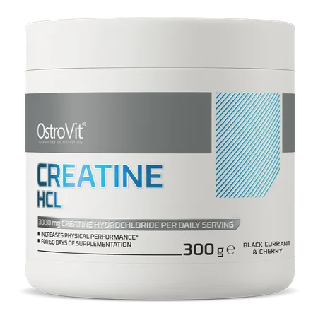 OstroVit Creatine HCl 300 g (mustsõstar-kirss)