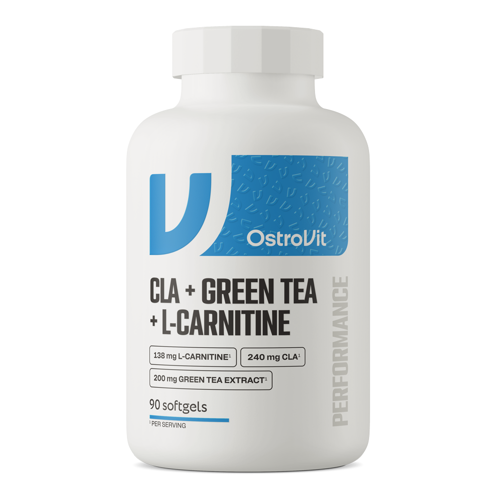 OstroVit CLA + roheline tee + L-karnitiin – 90 kapslit