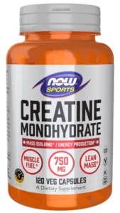NOW Foods Kreatiinmonohüdraat 750 mg – 120 kapslit