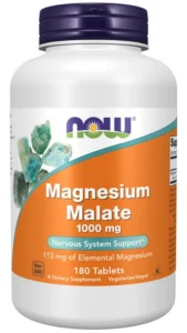 NOW Foods Magneesiummalaat 1000 mg – 180 tabletti
